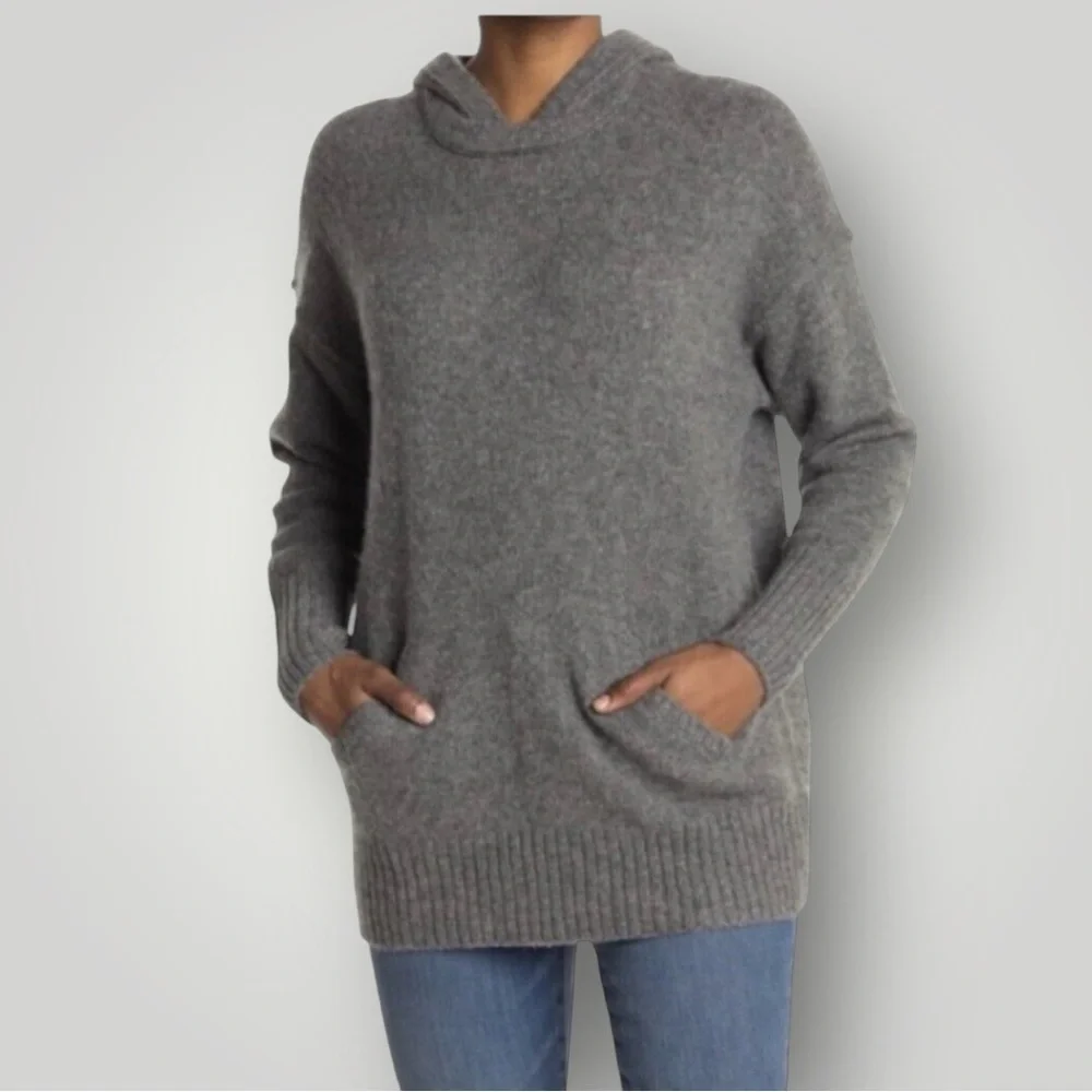 James‎ Perse Hooded Sweater Sz L Grey